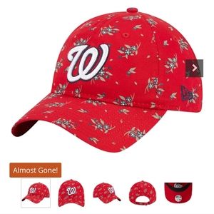 MLB new era womens cap red floral